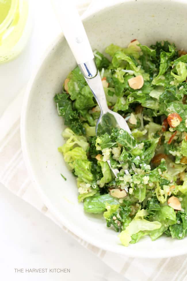 Kale Salad with Basil Vinaigrette The Harvest Kitchen