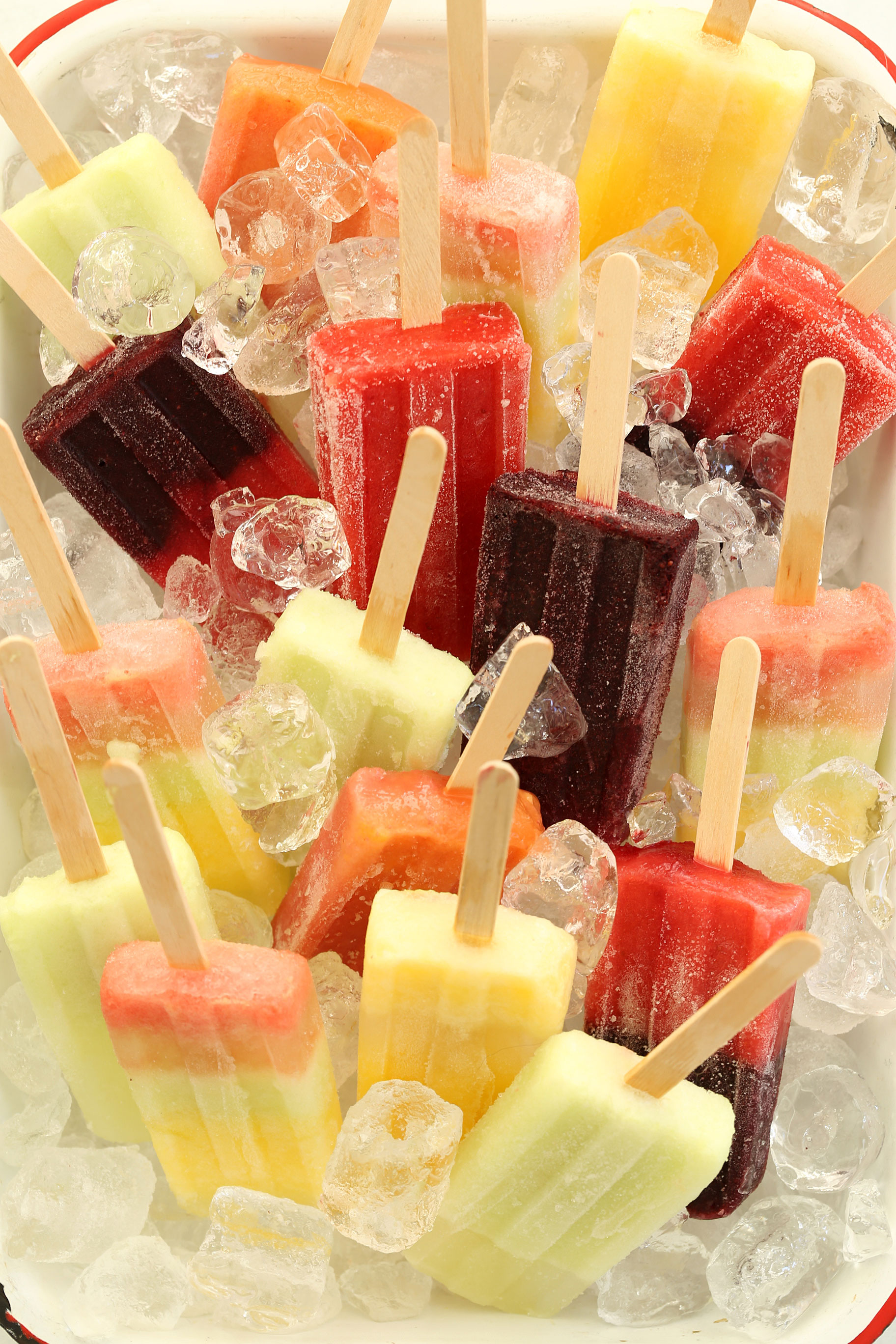 Coconut Water Fruit Popsicles