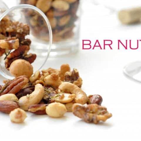 These Bar Nuts are sweet and savory and completely addicting