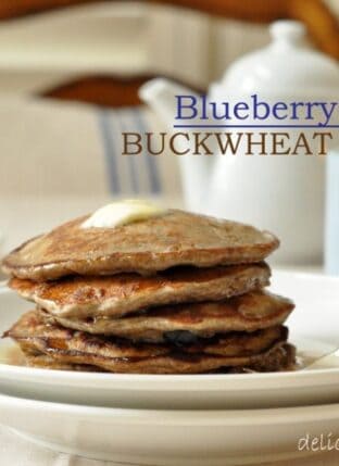 Blueberry Banana Buckwheat Pancakes