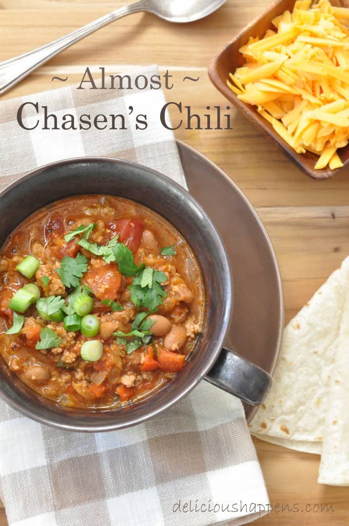 Almost Chasen's Chili 