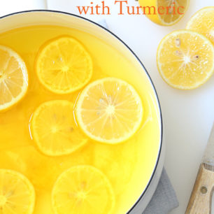 This Lemon Ginger Morning Detox Drink recipe is made with fresh lemons, fresh ginger, turmeric and purified water