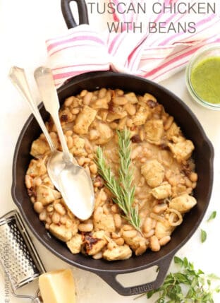 Tuscan Chicken with White Beans