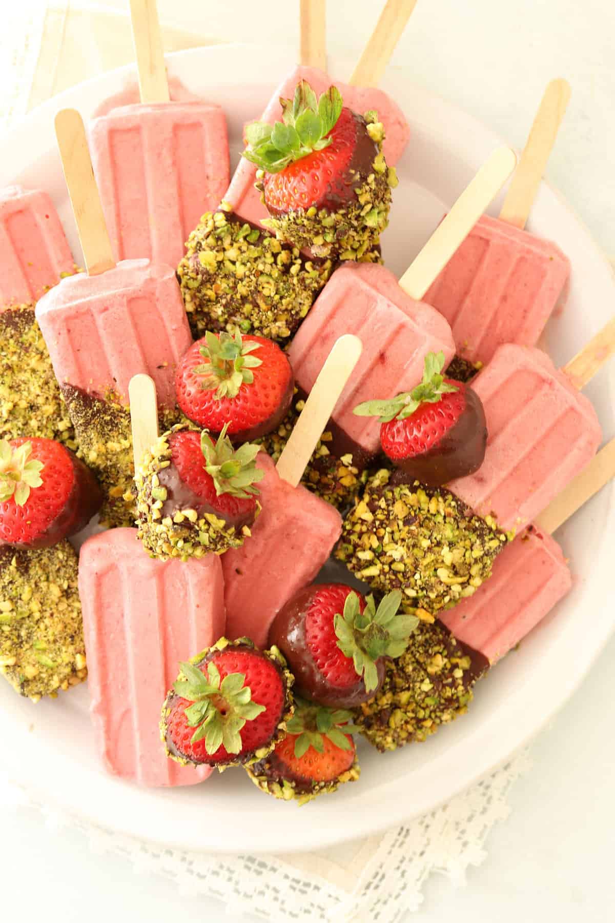 Strawberry Coconut Milk Popsicles - The Harvest Kitchen