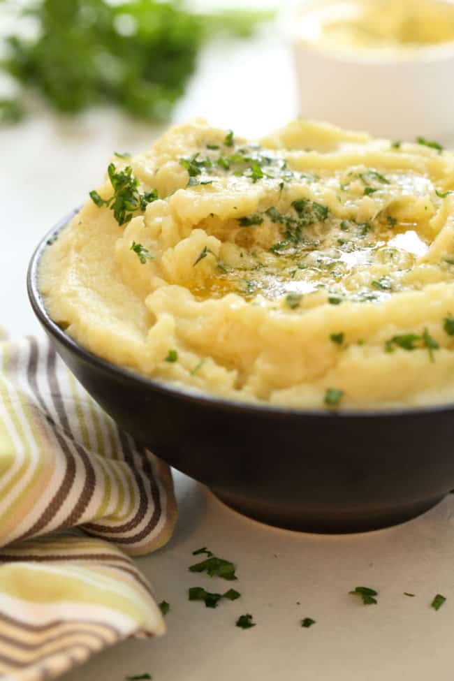 bowl of mashed sweet potatoes