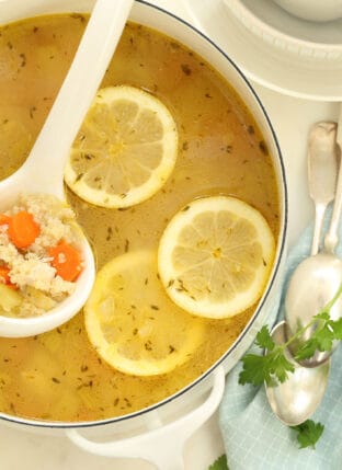 Nourishing Lemon Chicken Quinoa Soup