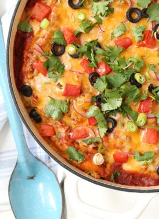 Easy Turkey Enchilada Casserole