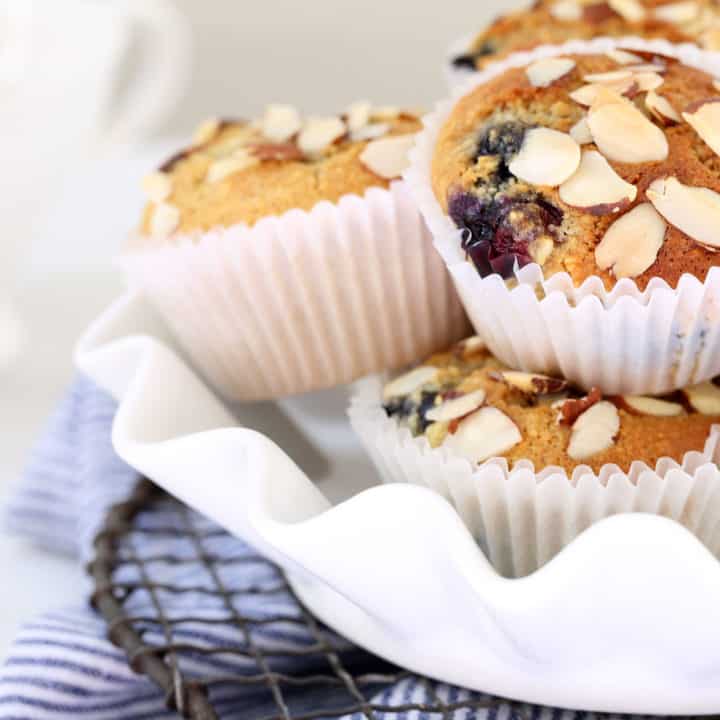 Gluten Free Lemon Blueberry Muffins