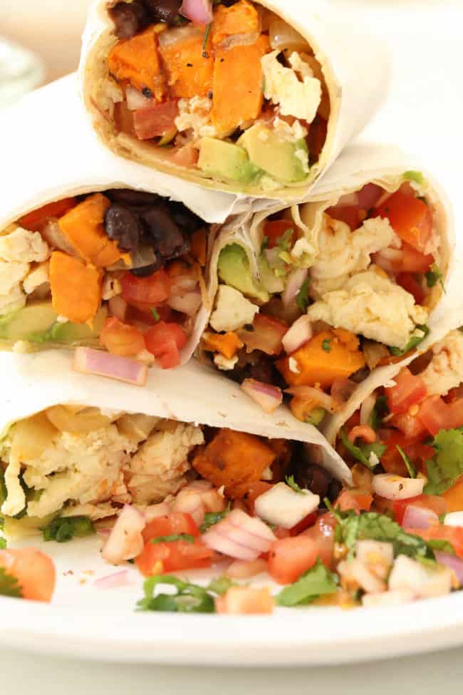 Healthy Breakfast Burritos - The Harvest Kitchen