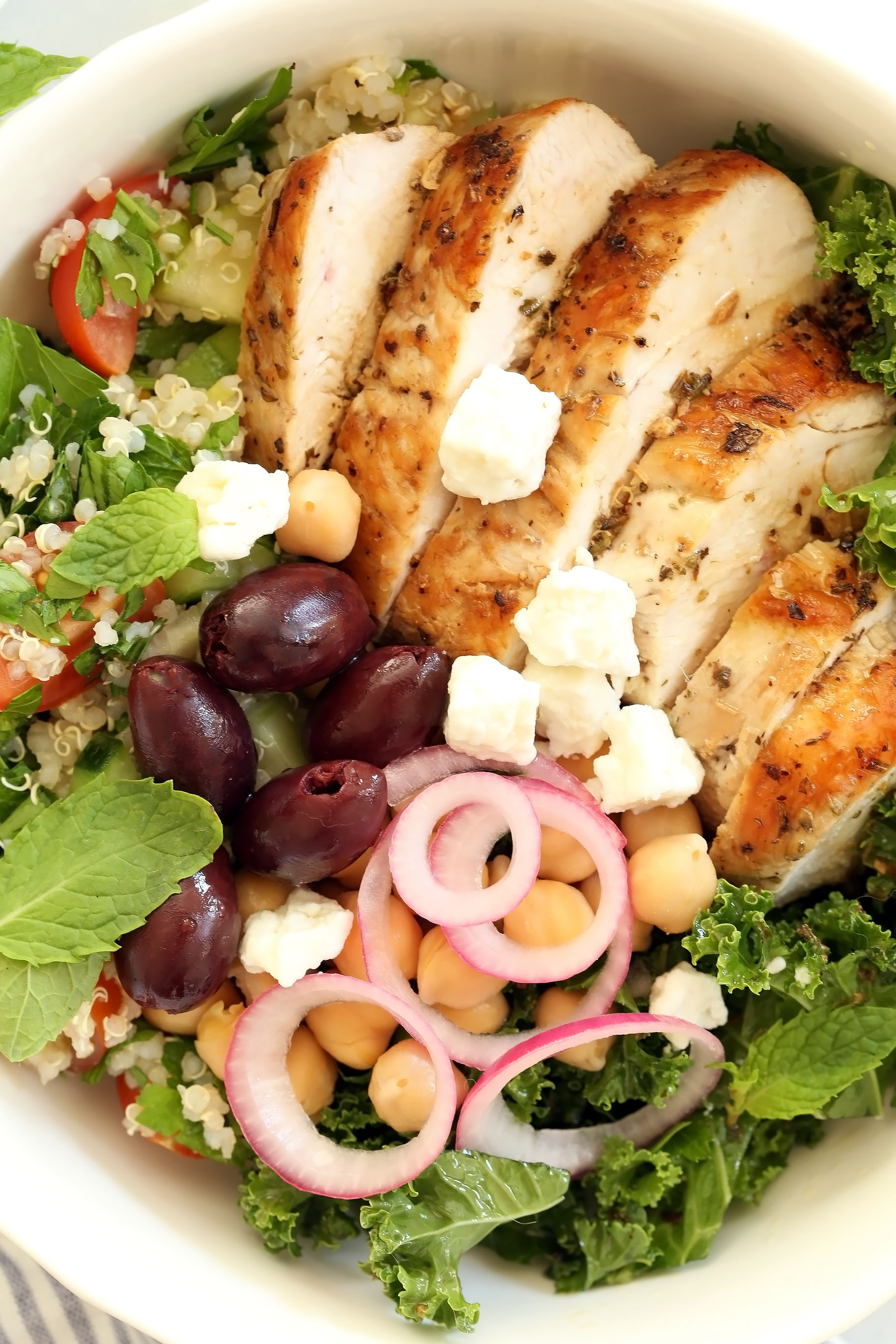 Greek Chicken Bowl - The Harvest Kitchen