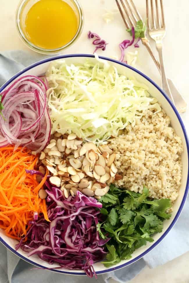 bowl of salad ingredients