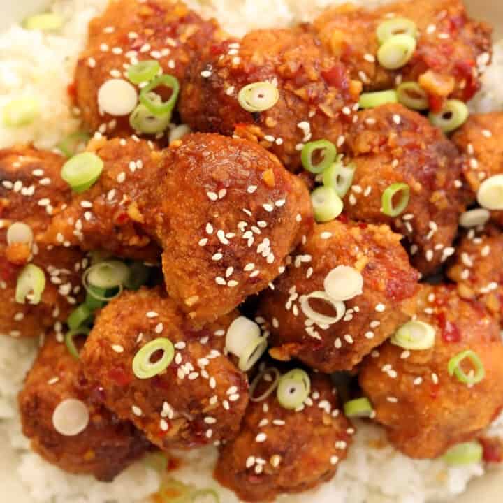 Baked General Tso's Cauliflower