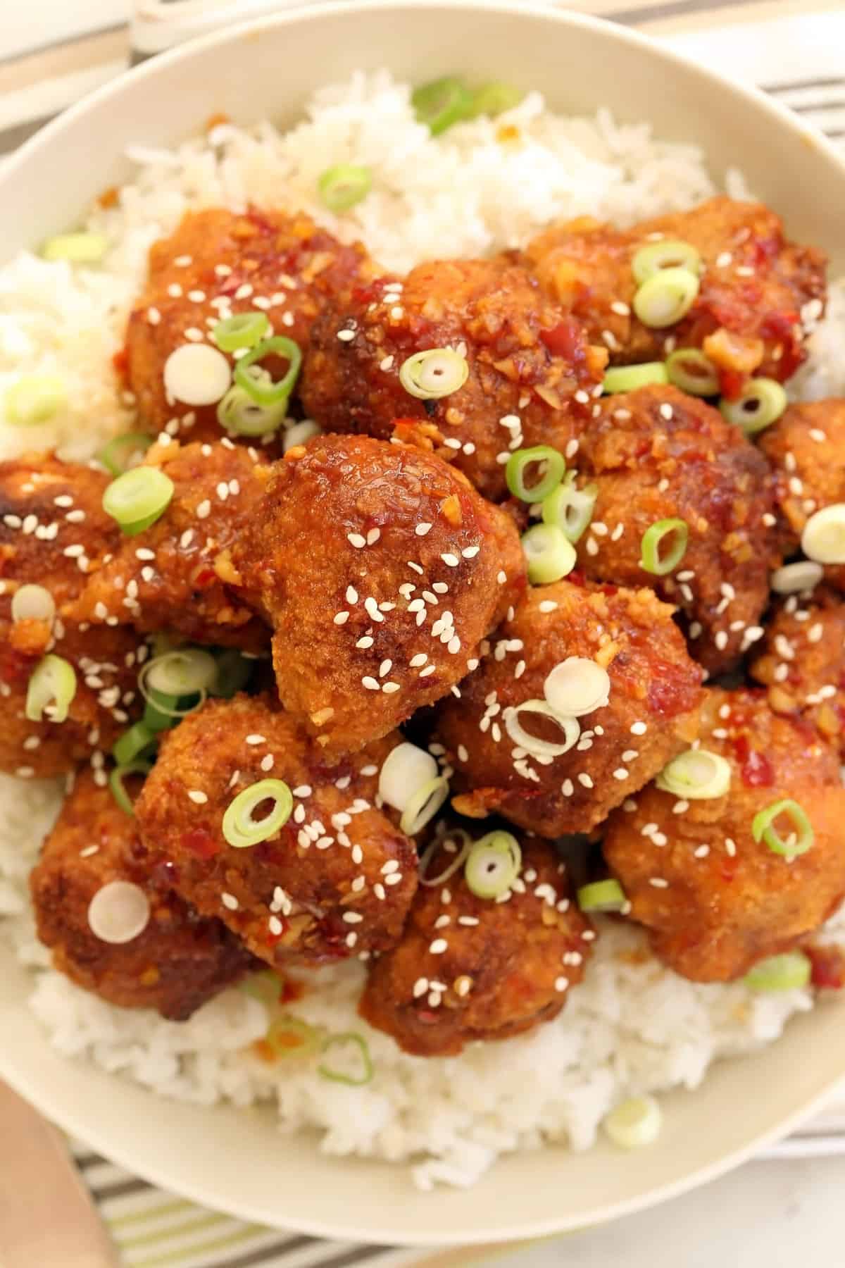 Baked General Tso's Cauliflower