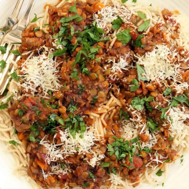 Lentil Bolognese Sauce