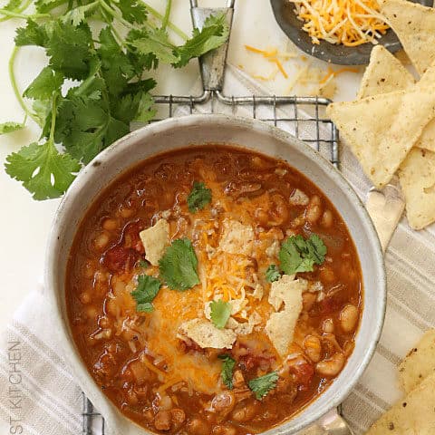 Turkey Chili with White Beans