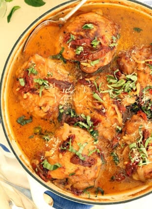 Chicken in Creamy Sun Dried Tomato Sauce