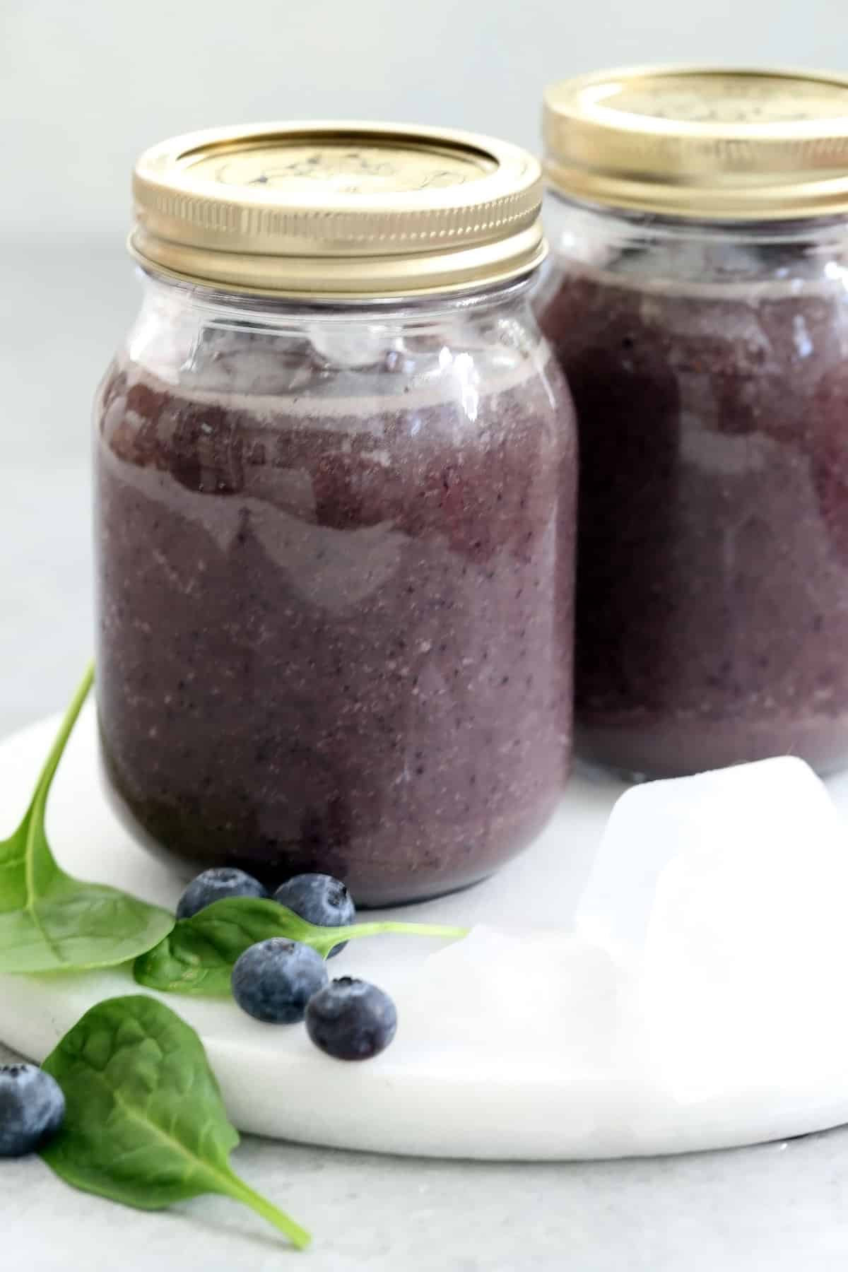 Blueberry Spinach Smoothie The Harvest Kitchen