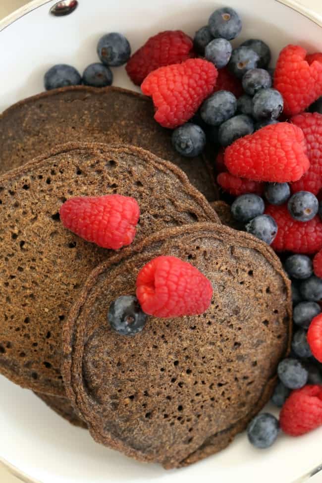This heart-healthy Buckwheat Pancakes Recipe is gluten-free and dairy-free and super simple to make