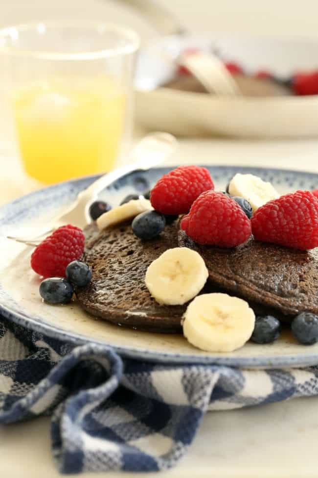 This heart-healthy Buckwheat Pancakes Recipe is gluten-free and dairy-free and super simple to make