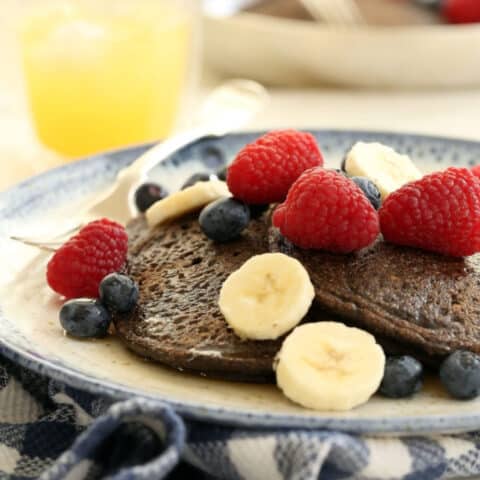 This heart-healthy Buckwheat Pancakes Recipe is gluten-free and dairy-free and super simple to make