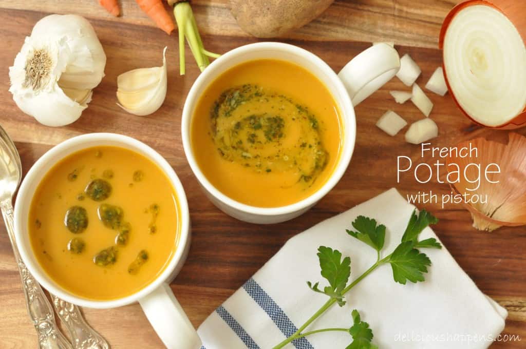 This French Potage is a blended vegetable soup made with the most humble of ingredients yet has the most incredible depth of flavor