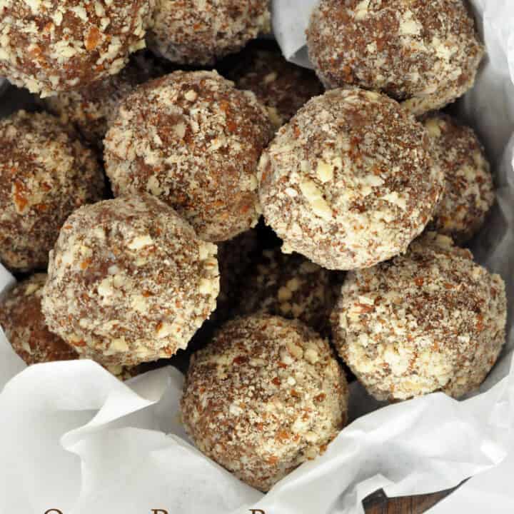 A bowl filled with Quinoa Power Bites