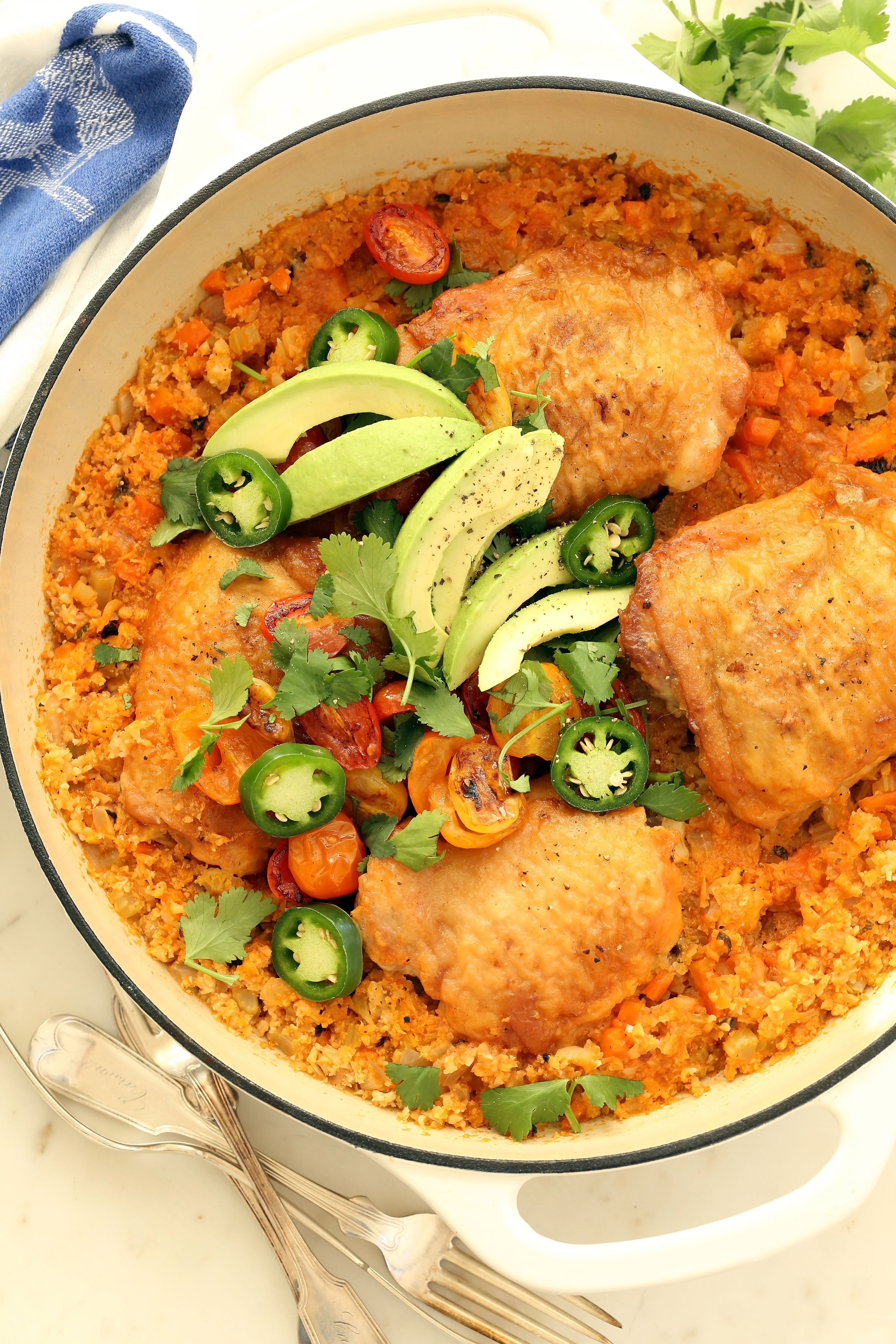 One Pot Spanish Chicken And Cauliflower Rice The Harvest Kitchen one-pot-spanish-chicken-and-cauliflower-rice-the-harvest-kitchen