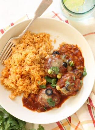 Mexican Meatloaf Meatballs