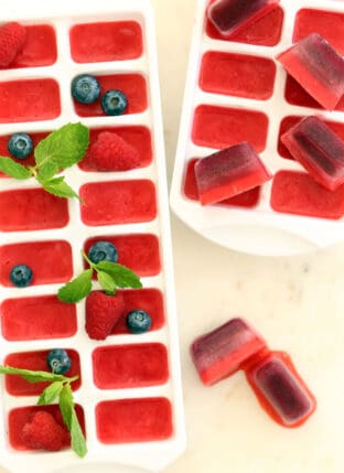 Summer Berry Ice Cubes