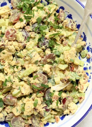 Curried Chicken Salad with Grapes and Pecans