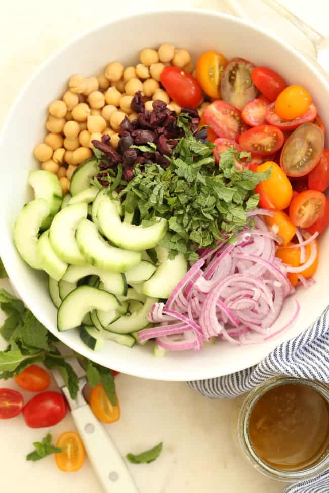 Mediterranean Chickpea and Cucumber Salad The Harvest Kitchen