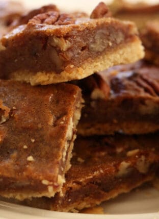 Gluten Free Boozy Pecan Bars