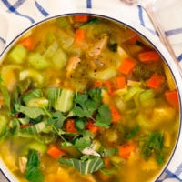 This Immune Boosting Chicken Soup is an easy soup recipe to make to keep your immune system strong during cold and flu season