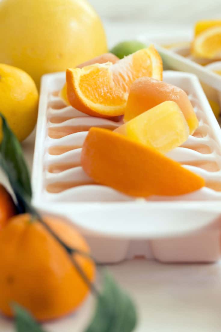 Cold Fighting Citrus Ice Cubes The Harvest Kitchen
