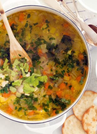 Roasted Garlic Chicken Soup