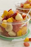 Fruit Salad in a glass container