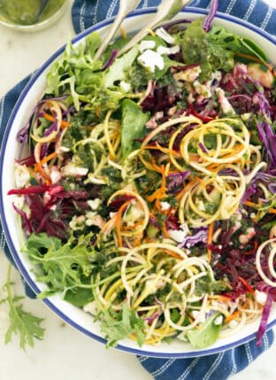 Bowl of tossed salad for weight loss