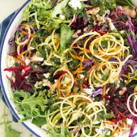 Bowl of tossed salad for weight loss