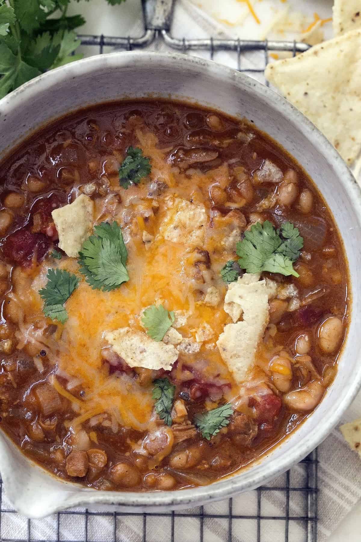 Turkey Chili with White Beans