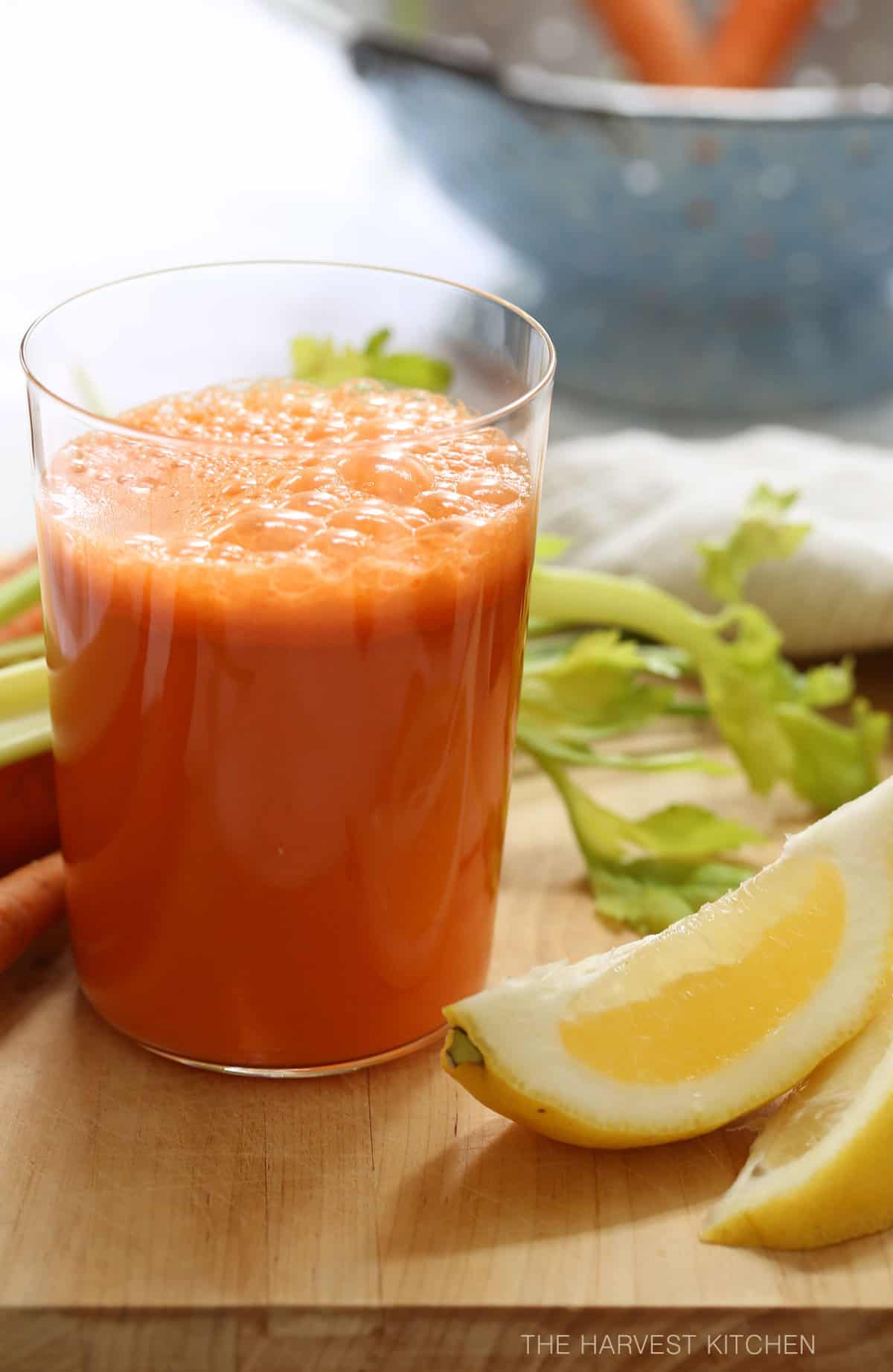 Immune Boosting Carrot Ginger Juice - The Harvest Kitchen 