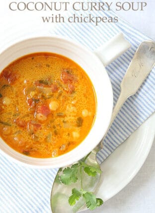 Coconut Curry Soup with Chickpeas