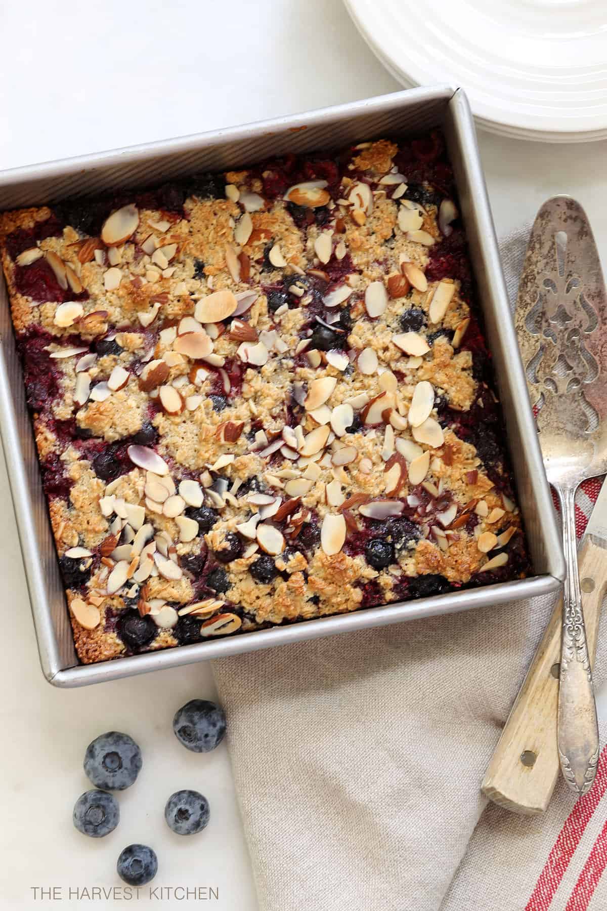Healthy Berry Oatmeal Crumb Bars The Harvest Kitchen