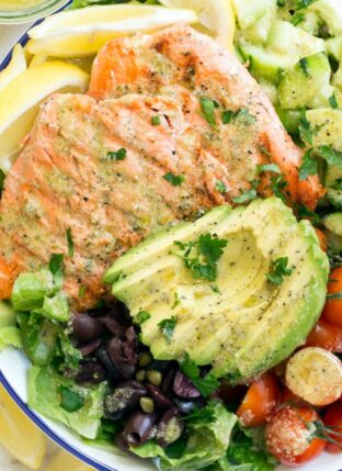 Grilled Salmon Salad
