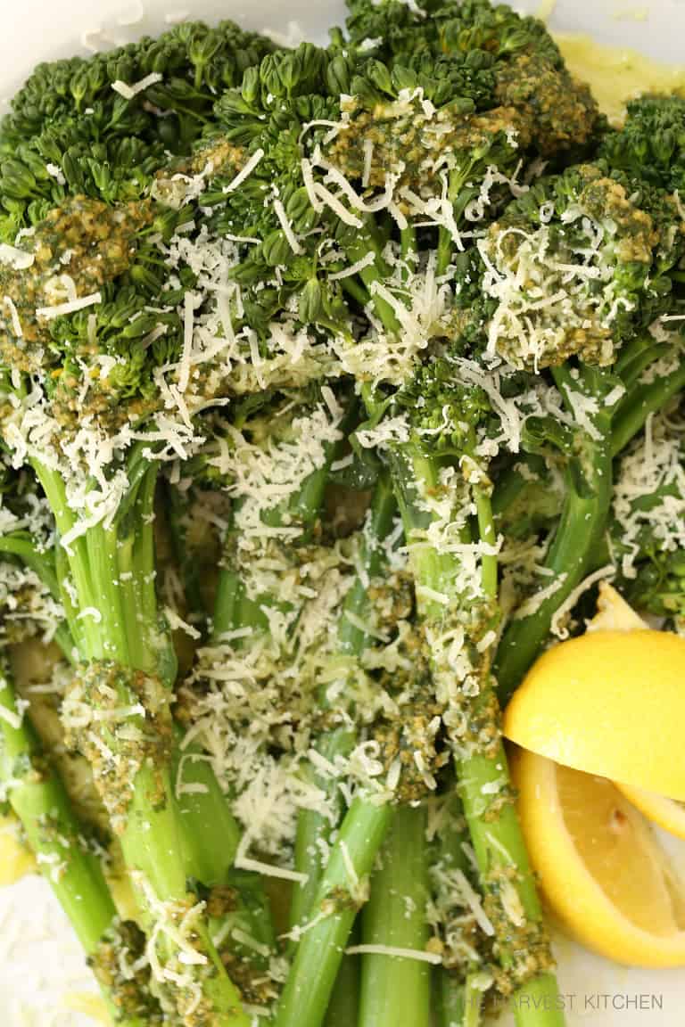 Basil Pesto Broccoli The Harvest Kitchen