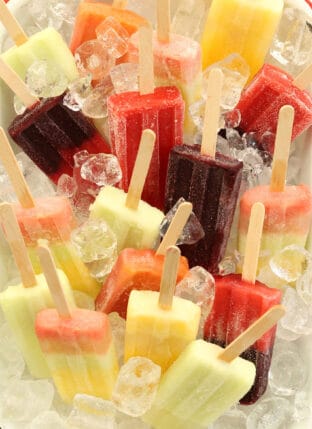 Coconut Water Fruit Popsicles