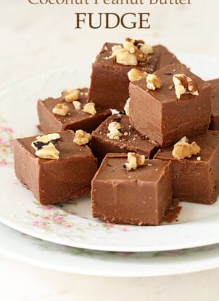 Coconut Peanut Butter Fudge (Vegan)