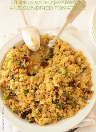 Quinoa Pilaf with Asparagus and Sun-Dried Tomatoes