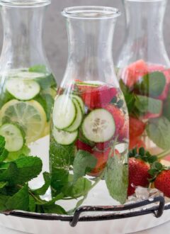 stay hydrated with glasses filled with water and fruit - infused water benefits