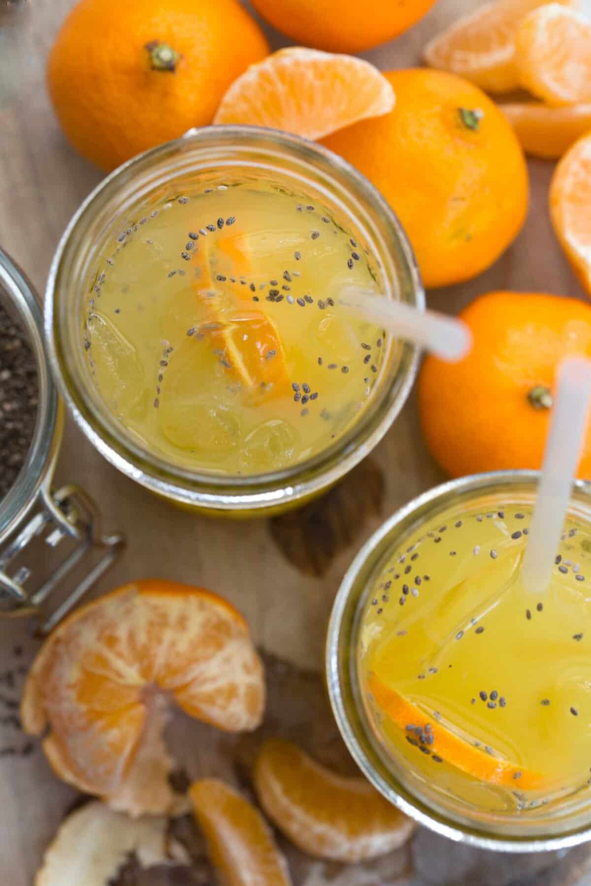 Orange Chia Seed Drink The Harvest Kitchen
