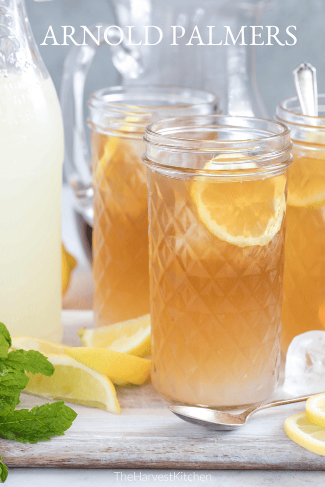 glasses filled with lemonade and tea